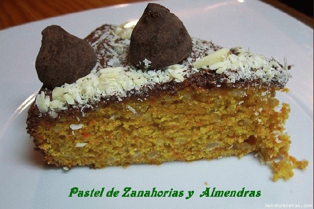 Receta de PASTEL DE ZANAHORIA Y ALMENDRA Receta de PASTEL DE ZANAHORIA Y ALMENDRA