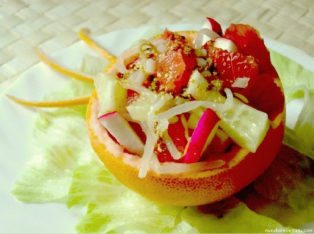 Receta de Ensalada de Pomelo rojo