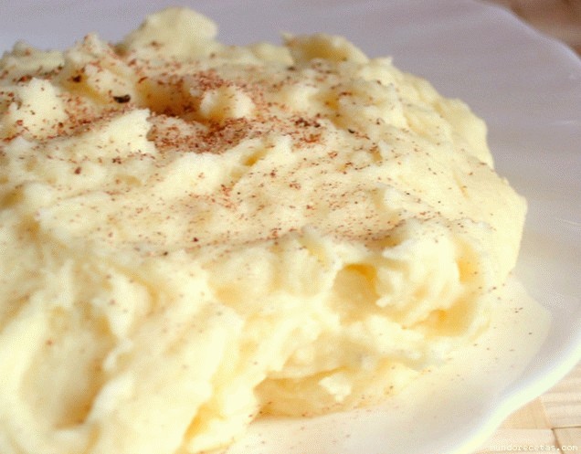 Receta de Puré de patatas (con leche vegetal) Receta de Puré de patatas (con leche vegetal)