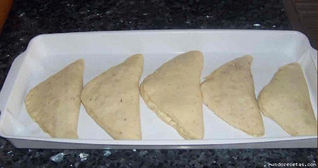 Receta de Triangulos rellenos