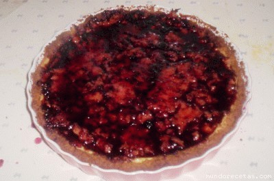 Receta de TARTA DE MEMBRILLO Y ZARZAMORA