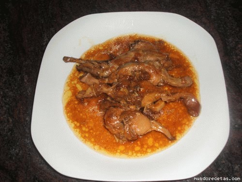 Receta de conejo a la rubia