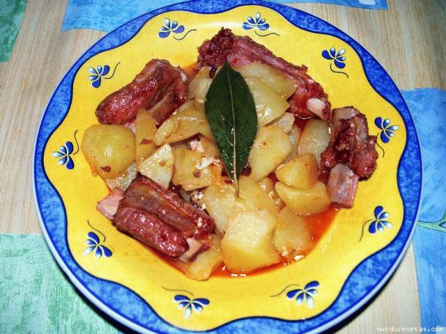 Receta de Guisadito de costilla adobada de cerdo iberico Receta de Guisadito de costilla adobada de cerdo iberico