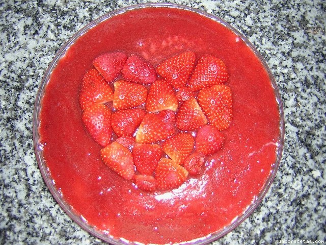 Receta de Tarta de petit suisse de fresa Receta de Tarta de petit suisse de fresa