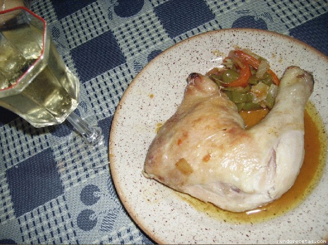 Receta de POLLO CON VERDURAS A LA SIDRA Receta de POLLO CON VERDURAS A LA SIDRA