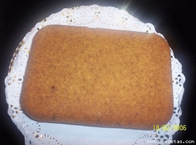 Receta de bizcochin de nueces y cafe Receta de bizcochin de nueces y cafe