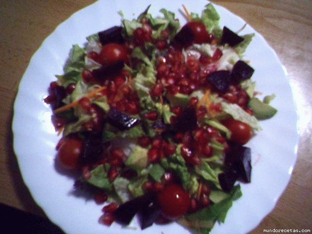 Receta de ensalada multicolor Receta de ensalada multicolor