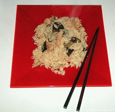Receta de Arroz con setas y gambas (GM) Receta de Arroz con setas y gambas (GM)