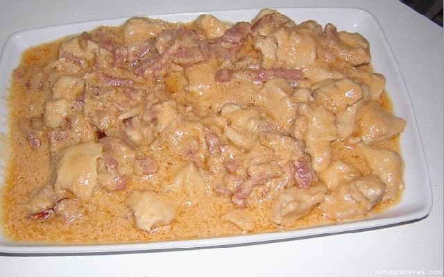 Receta de Pollo con bacon Receta de Pollo con bacon