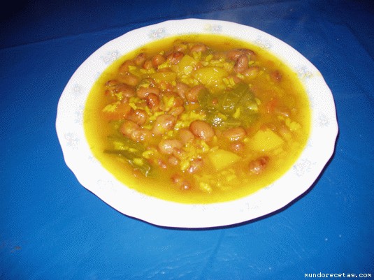 Receta de judias con arroz -G.M Receta de judias con arroz -G.M