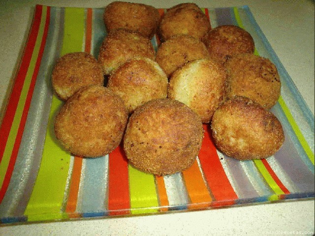 Receta de bolitas de calabacin y patata