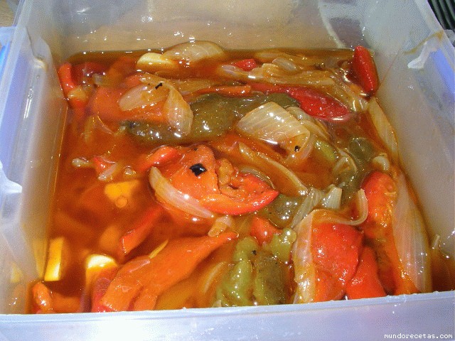 Receta de Pimientos asados Receta de Pimientos asados