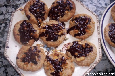 Receta de Galletas integrales de muesli y chocolate Receta de Galletas integrales de muesli y chocolate