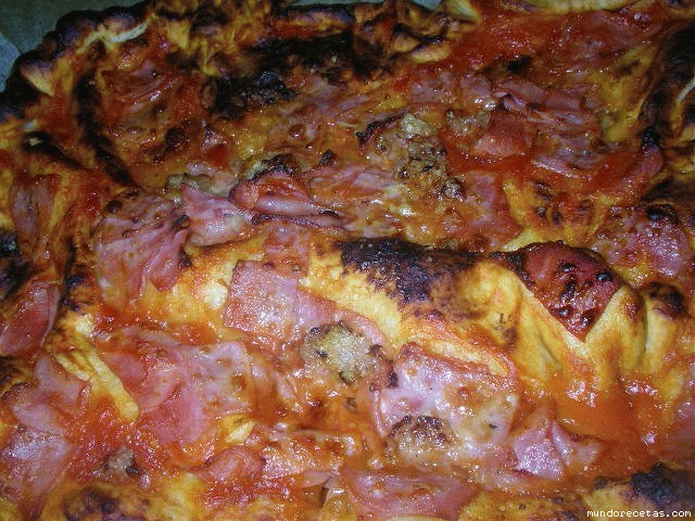 Receta de Pizza de jamon de york y queso Receta de Pizza de jamon de york y queso