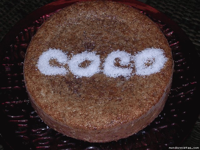 Receta de Bizcocho de coco, almendras y chocolate (SIN GLUTEN) Receta de Bizcocho de coco, almendras y chocolate (SIN GLUTEN)