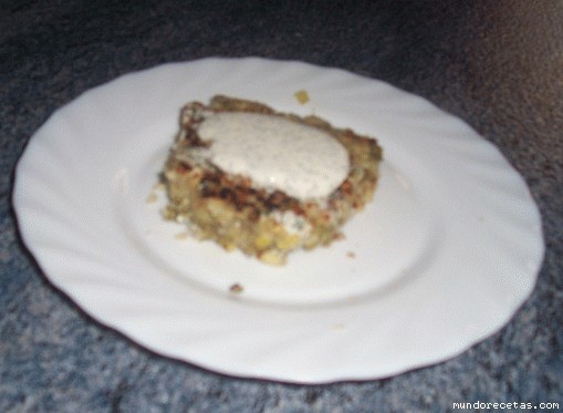 Receta de Rösti de soja verde con salsa quark a las hierbas Receta de Rösti de soja verde con salsa quark a las hierbas