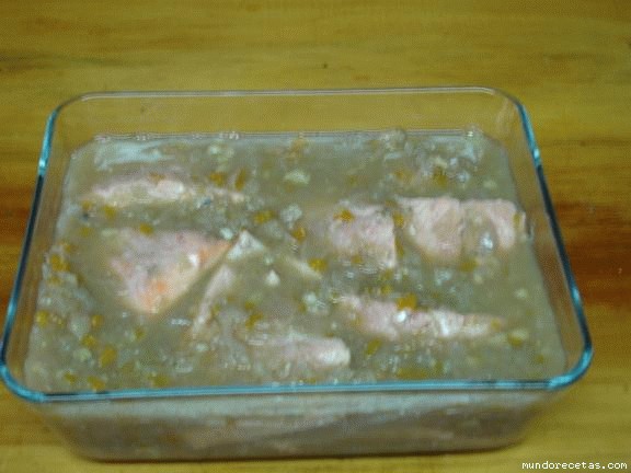 Receta de CHEF 2000 SALMON EN ESCABECHE Receta de CHEF 2000 SALMON EN ESCABECHE