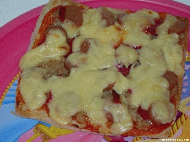 Receta de Pizza- pan (de molde) Receta de Pizza- pan (de molde)