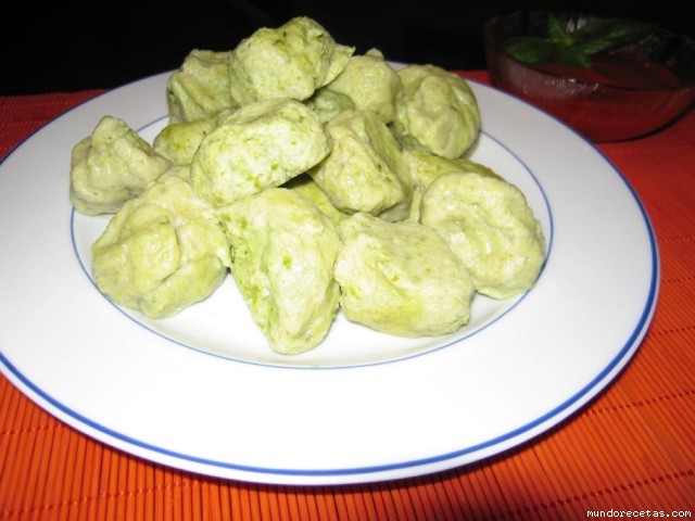 Receta de Ñoquis de judías verdes Receta de Ñoquis de judías verdes
