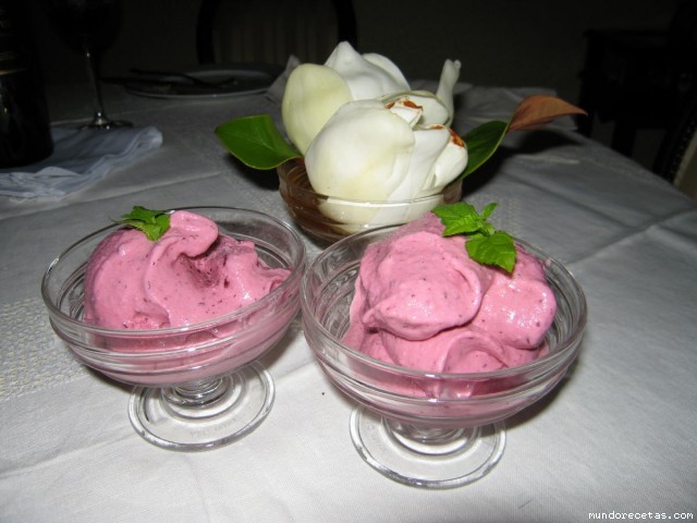 Receta de Helado de cerezas (Thermomix) Receta de Helado de cerezas (Thermomix)