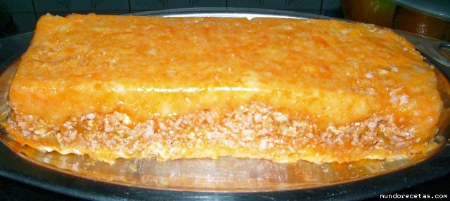 Receta de PASTEL DE PATATA Y ZANAHORIA RELLENO Receta de PASTEL DE PATATA Y ZANAHORIA RELLENO