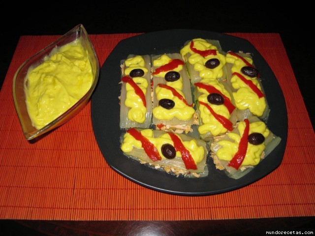 Receta de Pencas de acelgas con lactonesa Receta de Pencas de acelgas con lactonesa