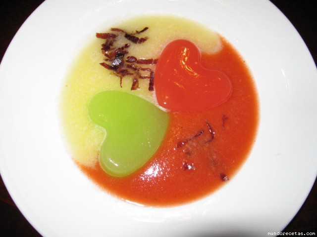 Receta de Sopa fría de melón y sandía Receta de Sopa fría de melón y sandía