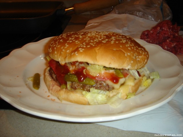 Receta de hamburguesa baha de palma