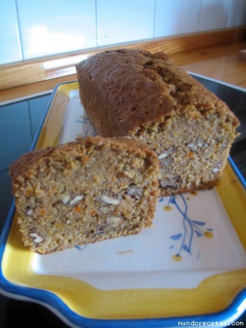 Receta de Plum-cake de zanahorias y nueces integral Receta de Plum-cake de zanahorias y nueces integral