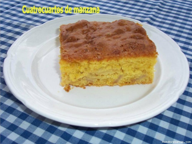 Receta de Cuatrocuartos de manzana Receta de Cuatrocuartos de manzana