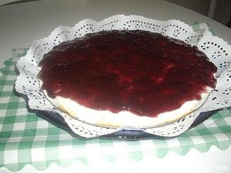Receta de TARTA DE QUESO CON ARÁNDANOS Receta de TARTA DE QUESO CON ARÁNDANOS
