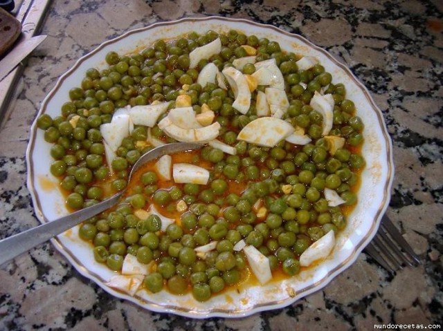 Receta de Arbejas compuestas Receta de Arbejas compuestas