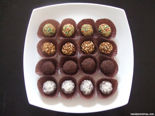 Receta de Trufas al ron Receta de Trufas al ron