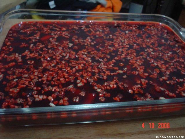 Receta de Gelatina de Ciruela y Pia con Nuez