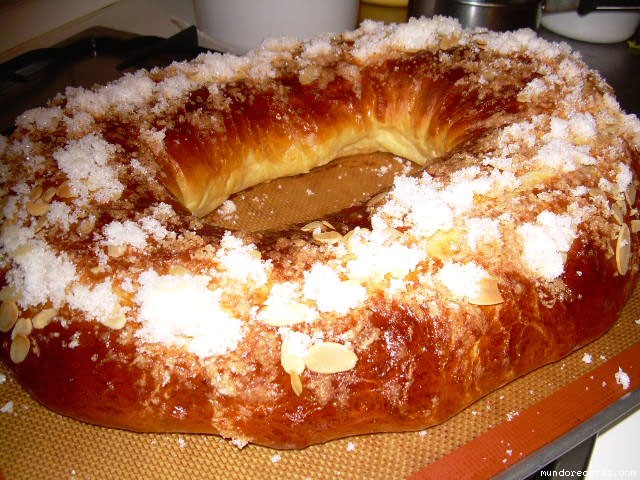 Receta de roscon de reyes 