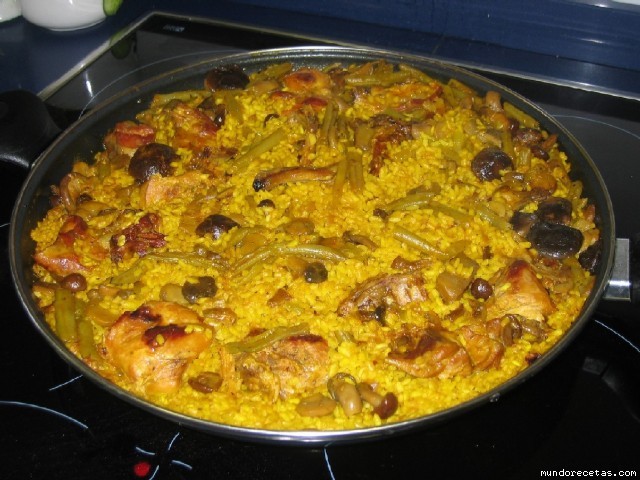 Receta de Arroz con setas y conejo Receta de Arroz con setas y conejo