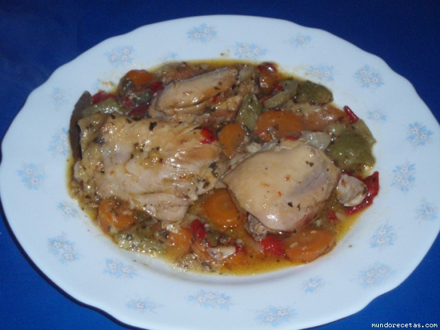Receta de pollo colorines campanilla -G.M Receta de pollo colorines campanilla -G.M