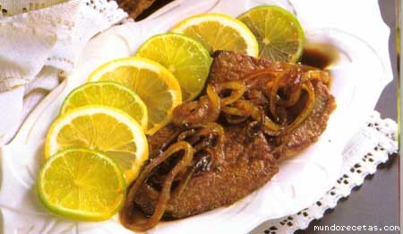 Receta de Hgado encebollado