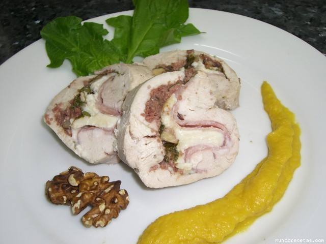 Receta de Pechugas rellenas al varoma (Thermomix) Receta de Pechugas rellenas al varoma (Thermomix)