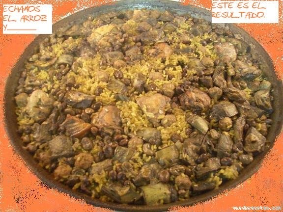 Receta de Paella de invierno (Valencia). Paso a paso.