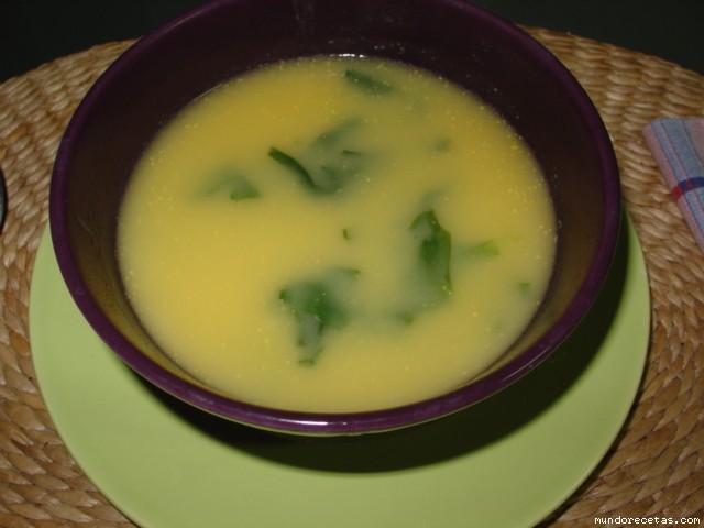 Receta de SOPA DE ESPINACAS EN VAROMA - THMIX Receta de SOPA DE ESPINACAS EN VAROMA - THMIX