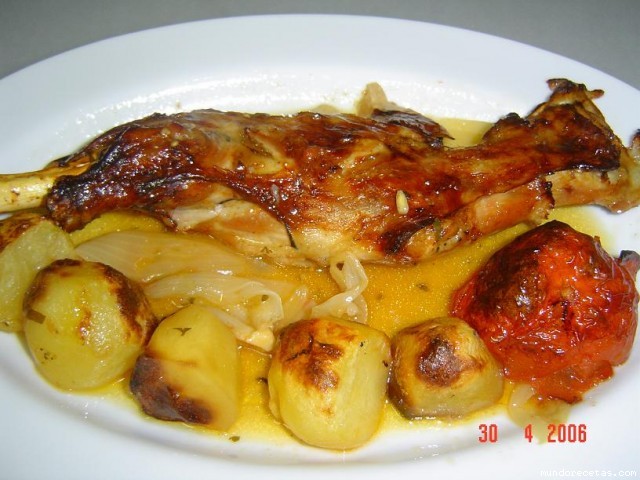 Receta de Paletilla de cabrito al horno Receta de Paletilla de cabrito al horno