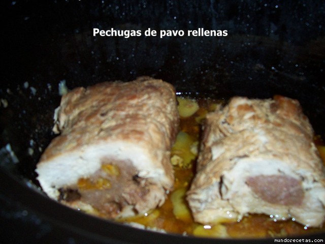 Receta de Pechuga de pavo rellena -Crock Pot- Receta de Pechuga de pavo rellena -Crock Pot-
