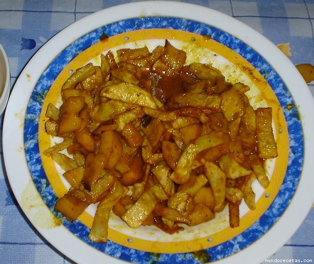 Receta de Jibia en ajillo con patatas