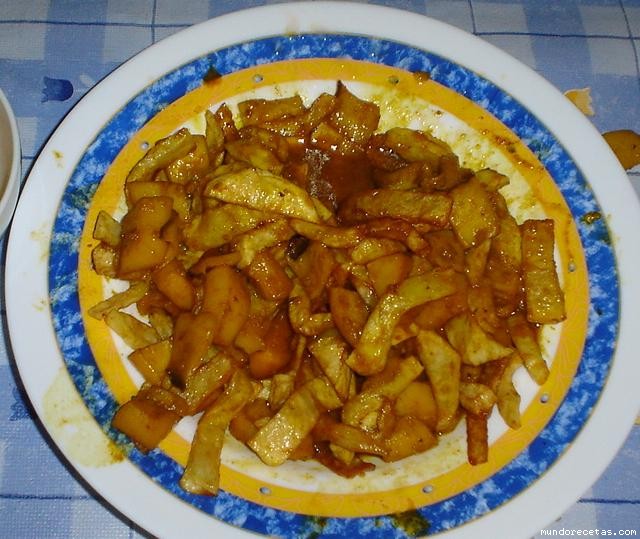 Receta de Jibia en ajillo con patatas Receta de Jibia en ajillo con patatas