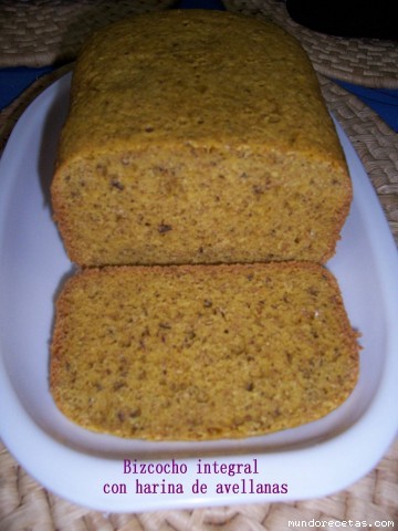 Receta de Bizcocho de harina integral con avellanas -Breadman- Receta de Bizcocho de harina integral con avellanas -Breadman-