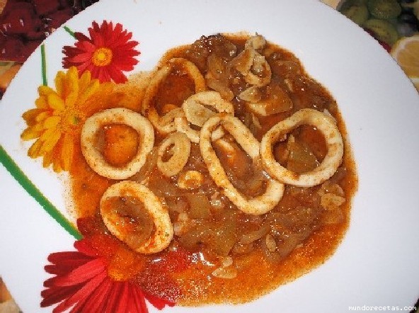 Receta de Calamares a la boloñesa(Chef-o-matic) Receta de Calamares a la boloñesa(Chef-o-matic)