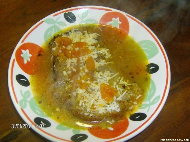 Receta de sopa de ajo con hierbas provenzales Receta de sopa de ajo con hierbas provenzales