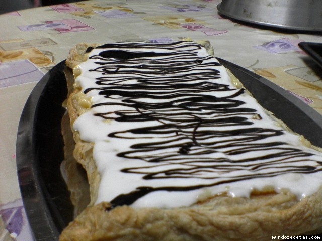 Receta de Hojaldre con crema pastelera Receta de Hojaldre con crema pastelera