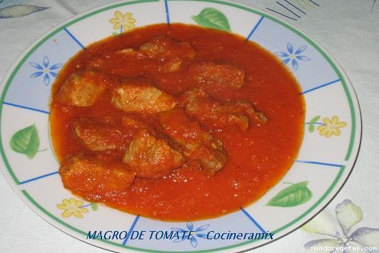 Receta de Magro de tomate (thermomix) Receta de Magro de tomate (thermomix)